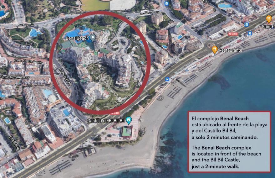 Benal Beach Suite, Parque Acuatico Y Vistas Al Mar Benalmádena Exterior foto